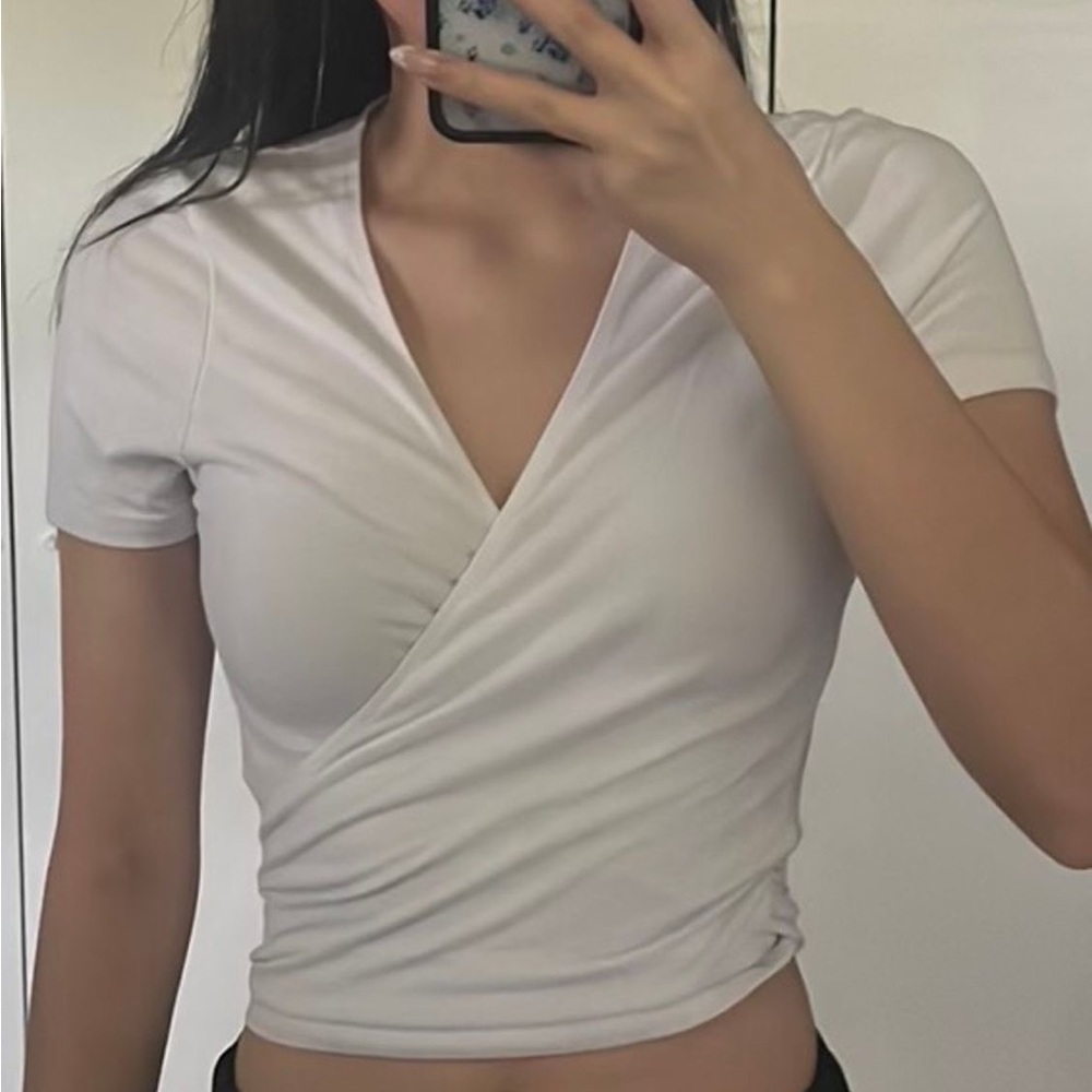Brandy Melville Rae wrap top